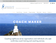 Tablet Screenshot of coachinglighthouse.org